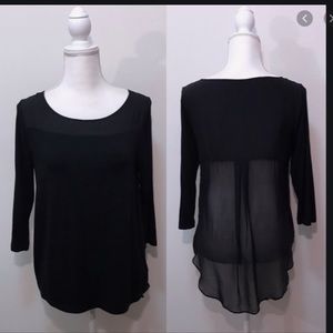 Anthropologie Leifsdottor black top